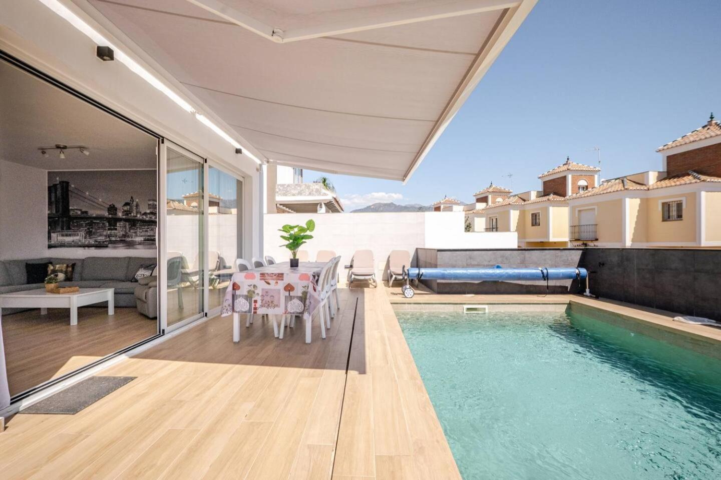 Villa Antonia Mar - Private & Heated Pool - Punta Lara Nerja Dış mekan fotoğraf