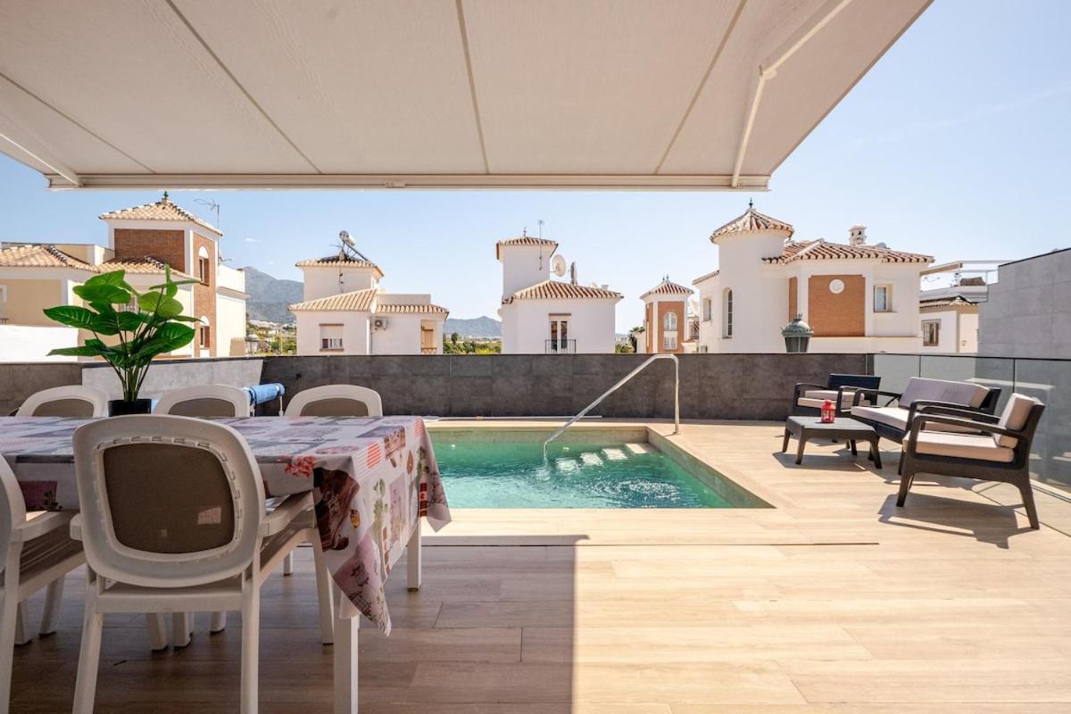 Villa Antonia Mar - Private & Heated Pool - Punta Lara Nerja Dış mekan fotoğraf