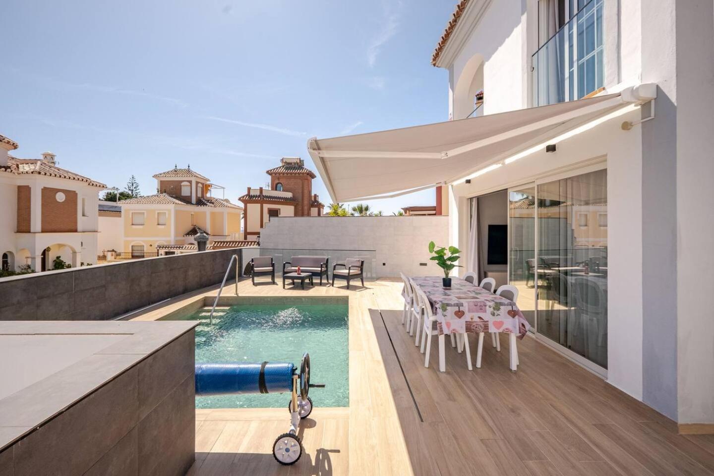 Villa Antonia Mar - Private & Heated Pool - Punta Lara Nerja Dış mekan fotoğraf